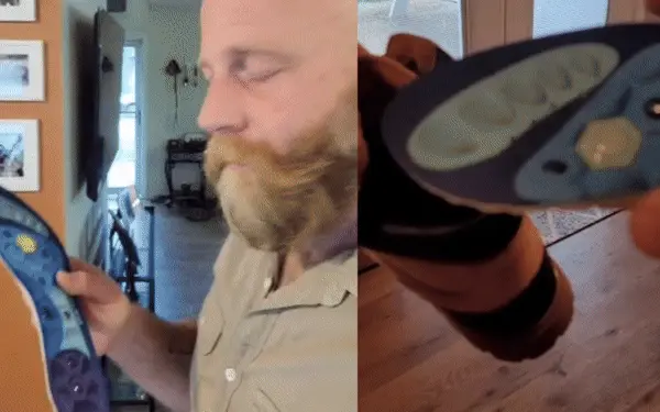 video of man using Akusoli insoles